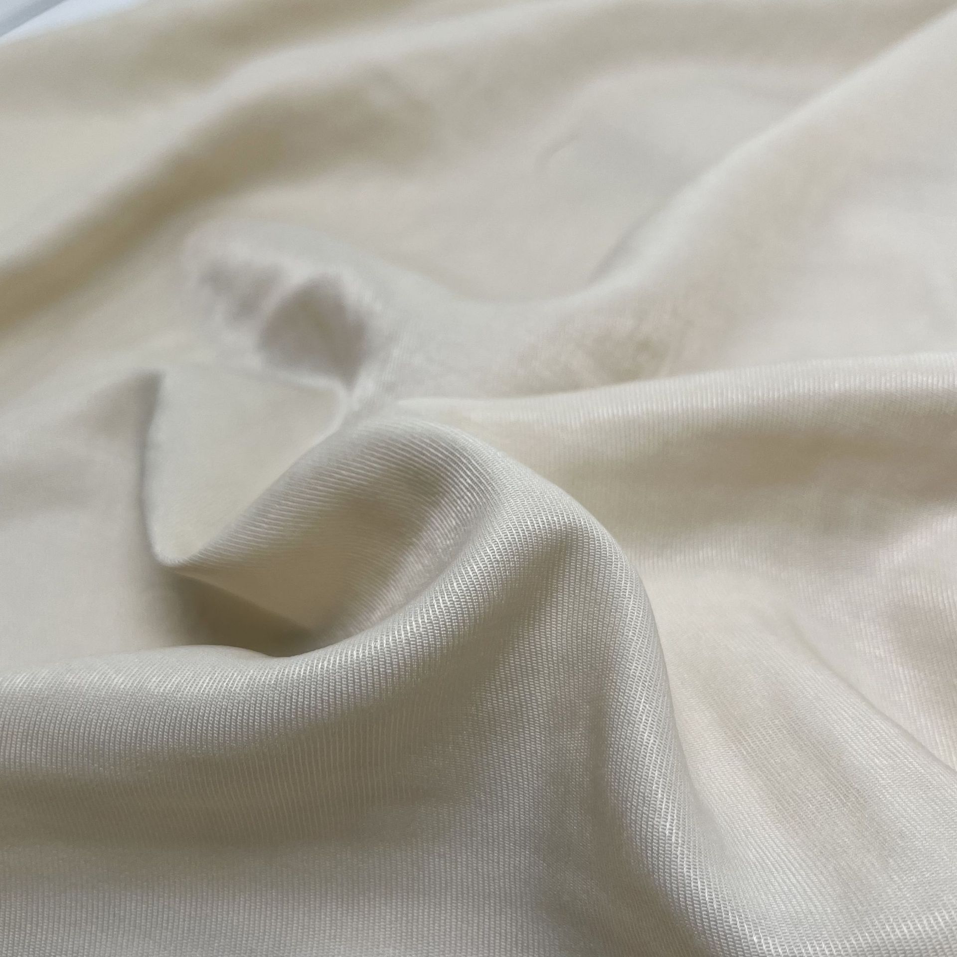 Velvety ribbed shiny silk fabric, plush hand feel, glossy surface, women's fashion dress and shirt, cotton blend material