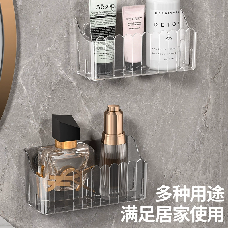 Simple transparent household drain basket and multi-function kitchen storage rack in various styles