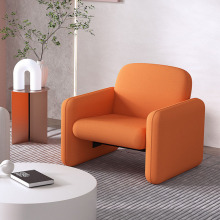 北欧简约现代轻奢布艺单人沙发大小户型服装店家用商用双人休闲复