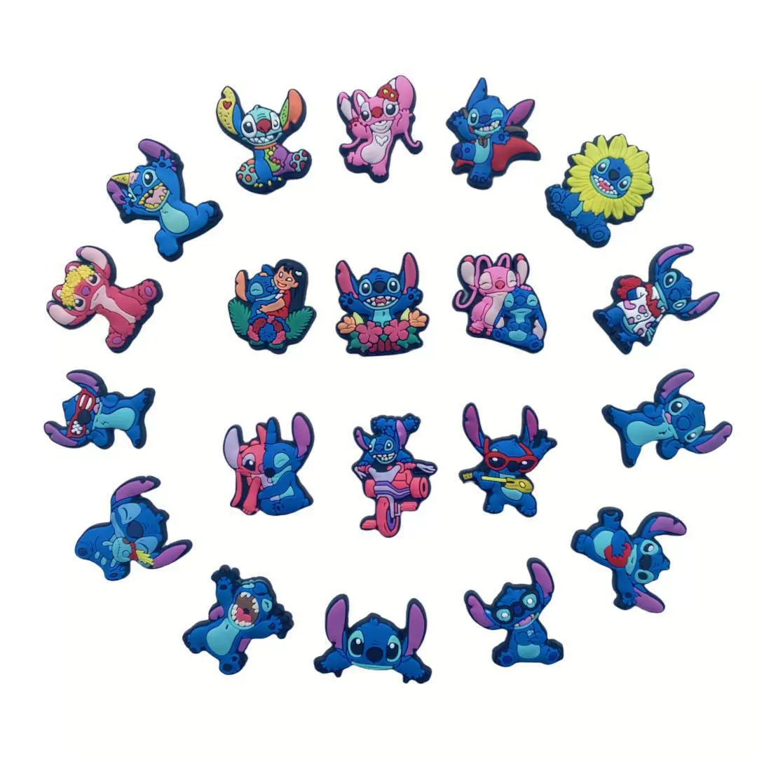 Новый набор из 20 стилей серии милые пещерные туфли цветочные декоративные пряжки DIY персонализированные садовые туфли украшения