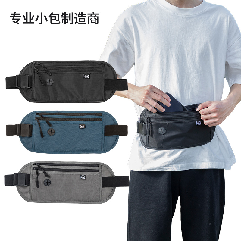 Cross-Border New Sports Running Waist Bag, Outdoor Multi-Functional Fitness Bag, Large Capacity Waterproof Personal Mobile Phone Waist Bag