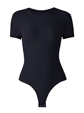 Kardashian SKIM * La misma camiseta de niebla de doble capa de una sola pieza que forma el cuerpo que forma la manga corta MT000327