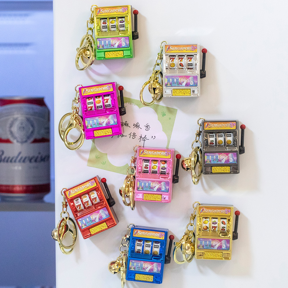 Singapore Lottery Machine Refrigerator Magnet Lucky 777 Fruit…