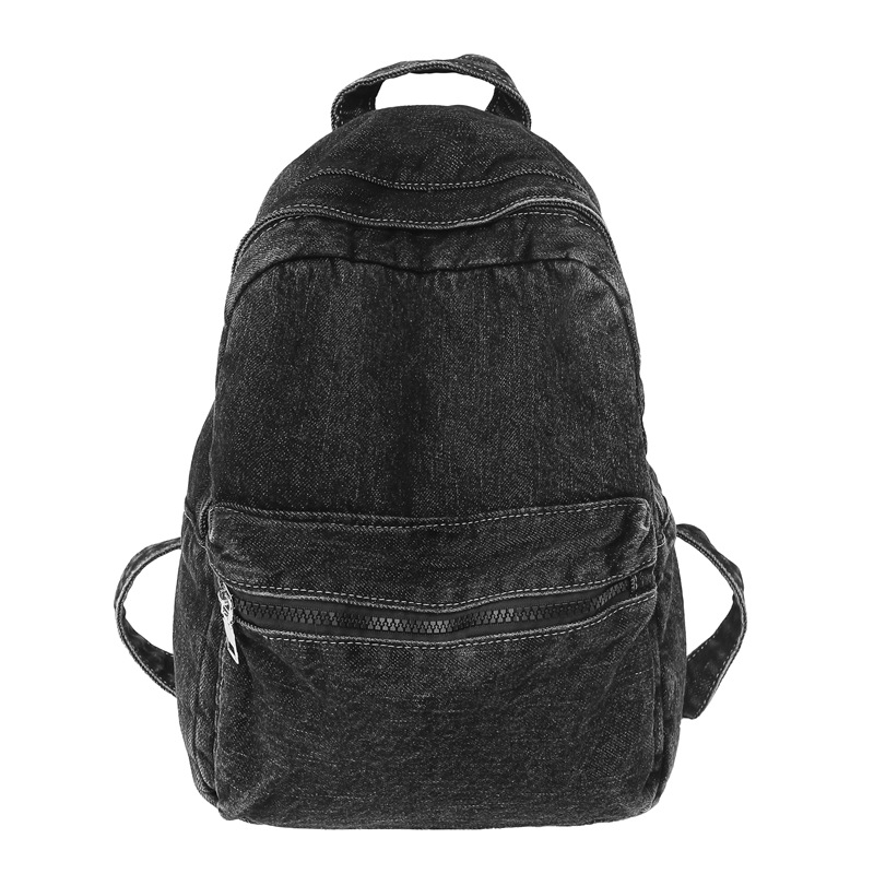 2024 nueva mochila de mezclilla retro japonesa para mujer, mochila de viaje para estudiantes universitarios ligera de moda, mochila escolar de moda