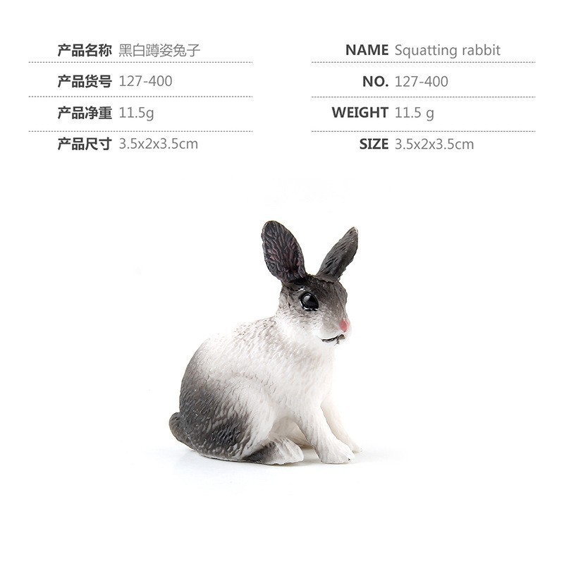 Simulación Granja modelo de juguete mini pollo pato ganso ganado ovejas aves de corral modelo Pequeño Animal Modelo En Miniatura Traje transfronterizo