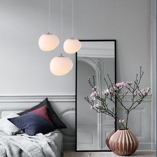 北欧创意玻璃吊灯简约客厅餐厅儿童卧室创意丹麦设计师鹅卵石吊灯
