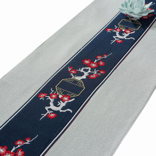 Henggang New Chinese Style Table Flag Art Long Table Cloth Coffee Table Tea Cloth Tea Ceremony Zen Tea Banquet Tea Table Cloth Table Flag