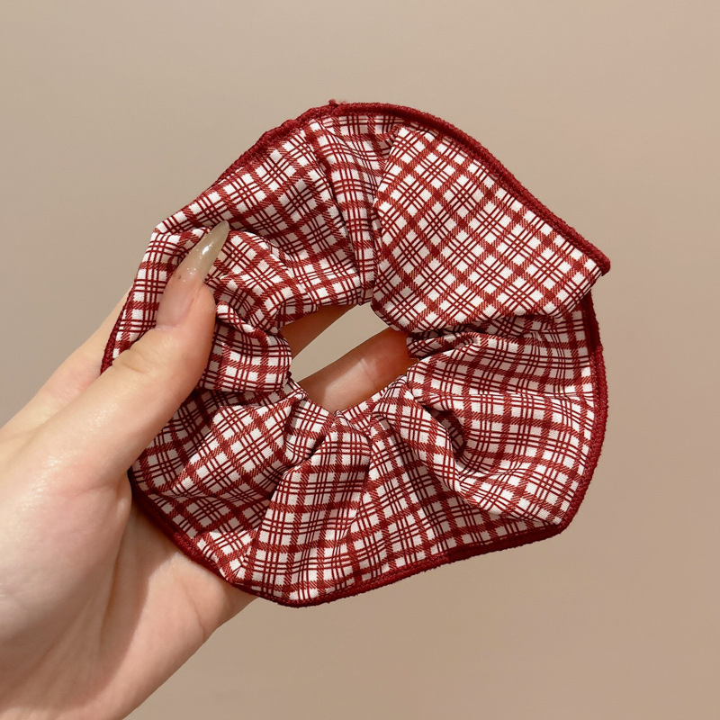 Temperamento floral intestino grueso anillo para el cabello bola femenina cabeza cuerda dulce cola de caballo cuerda para el cabello banda de goma de alta calidad accesorios para el cabello al por mayor