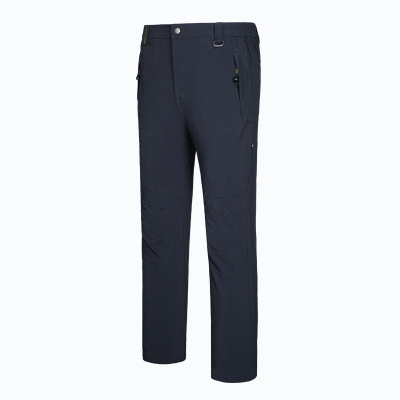 工厂 定制纯色夏季速干长裤薄款 加肥加大防水透气登山长裤男款