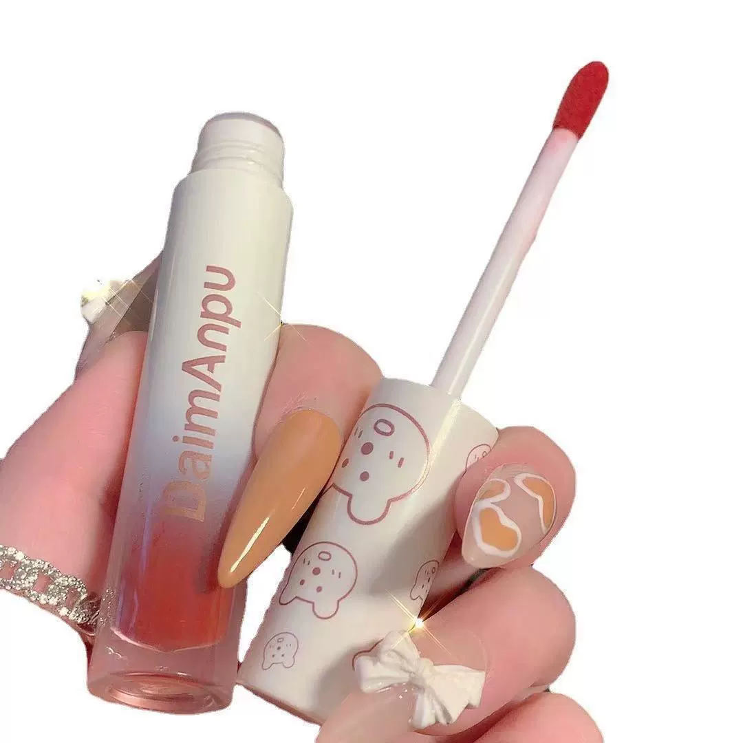 Блеск для губ Glossy Lip Gloss (Daimanpu) — зеркальный эффект, интенсивное увлажнение, дизайн медведя, 25 г
