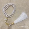 Factory spot Muslim rosary glass imitation pearl 99 streaming chain scripture scriptures play prayer jewelry car hanging