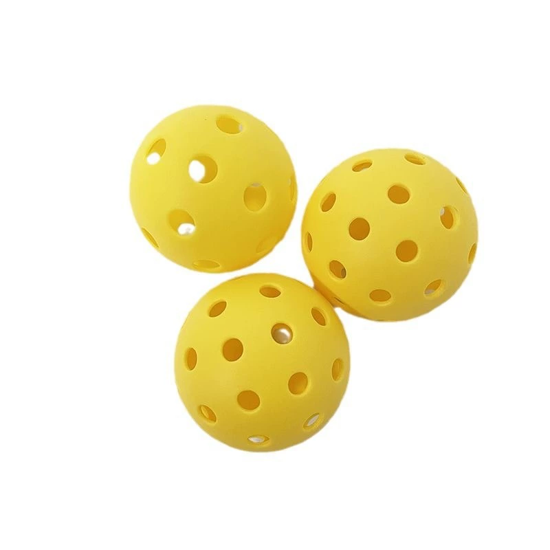 Оптовая торговля спотов Pickleball 40 отверстий, 26 отверстий tpe74mm литье под давлением, тренировка, эластичное катание мячей