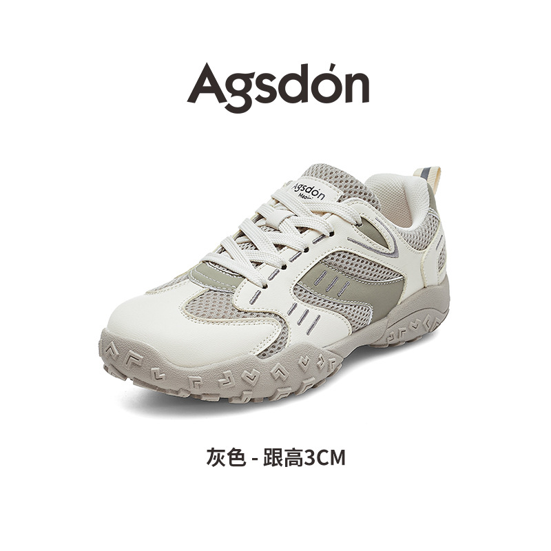 Auge Lion Dengde zapatos de entrenamiento de mujer 2025 nuevo otoño invierno con suela gruesa hombre pequeño retro Gump zapatos deportivos casuales