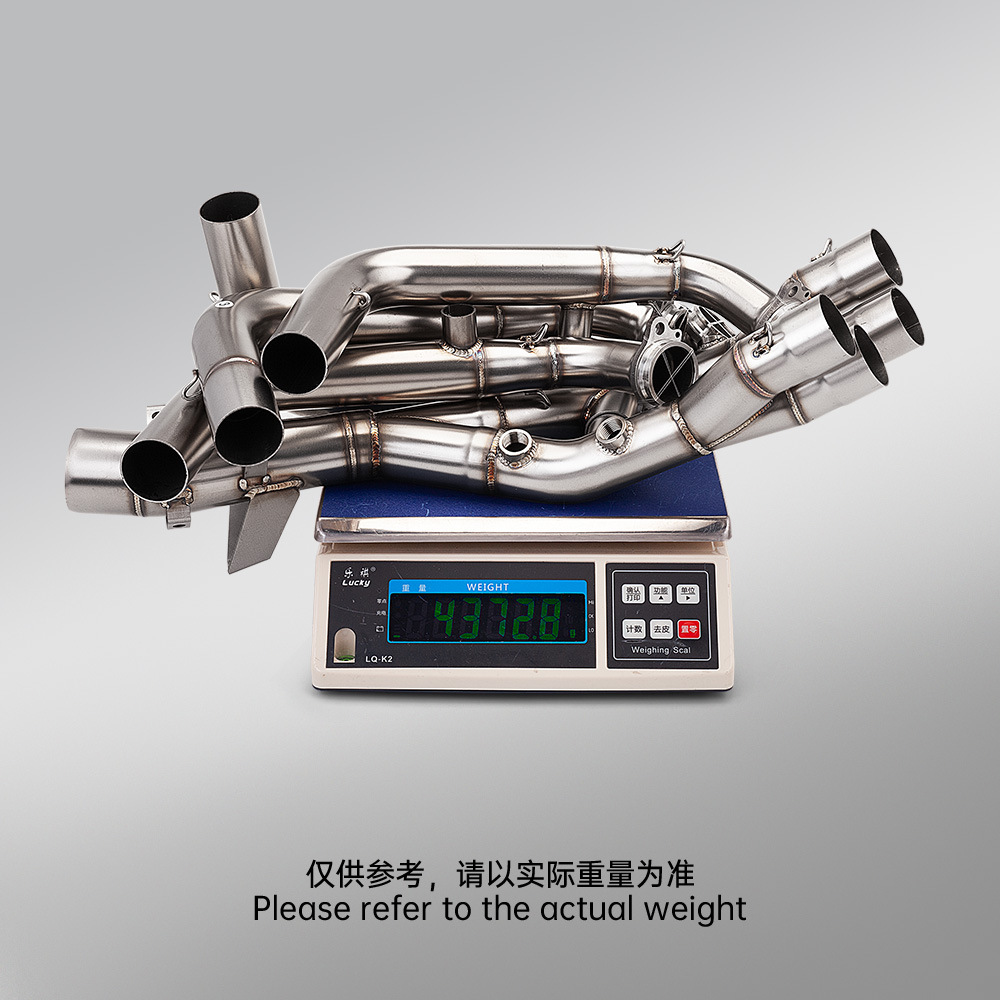 Suitable for Motorcycle S1000Xr Modification, Stainless Steel Front Exhaust Pipe, Connects to the Original Rear Section 2020-2026