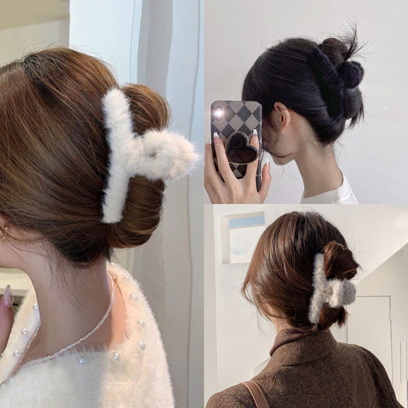 Acrylic Material Simple Style Women'S Solid Color Arylic Hair Claws