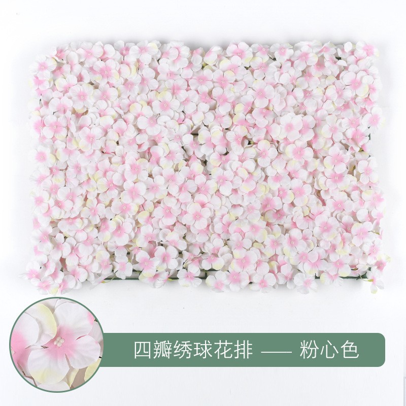Muro de Flores de Hortensia para Decoración de Bodas, Arreglo Floral, Fondo de Pantalla, Alfombra de Pared, Arreglo Floral Artificial, Muro de Flores Famoso en Internet, Decoración de Bodas al por Mayor