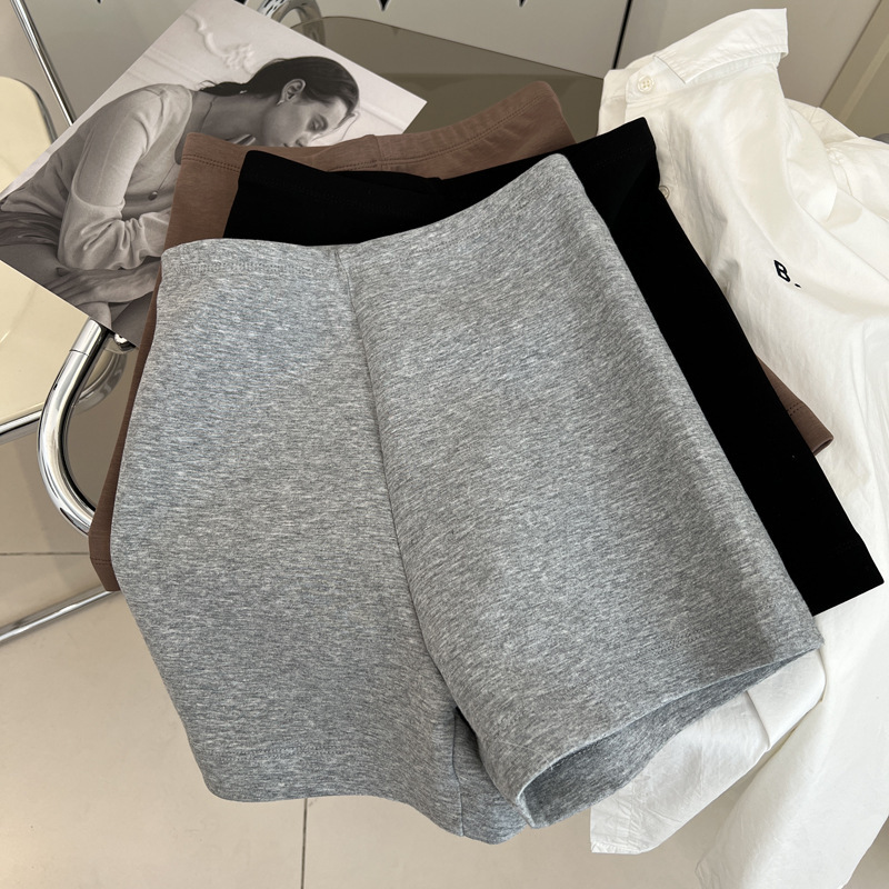 Basic Solid Color Versatile Anti-Exposure Safety Shorts Women Slim Fit Inner Cotton Running Sports Cycling Shorts Summer