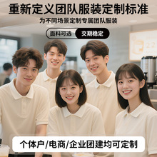 夏季polo衫定制印logo翻领T恤冰丝短袖工衣企业团体文化衫工作服