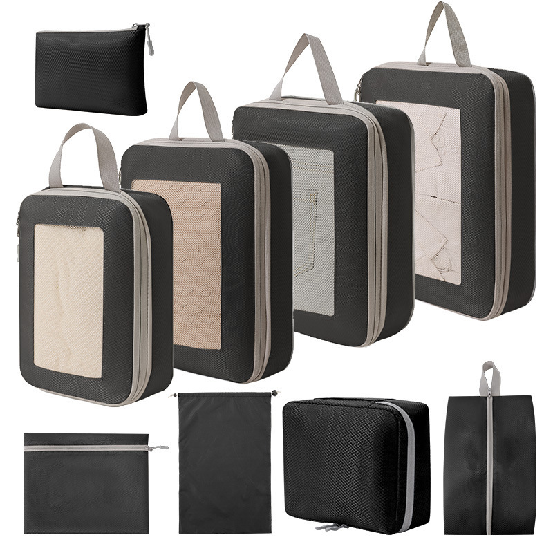 Travel Storage Bag Compression Nine-Piece Set Toiletries and Cosmetics Drawstring Storage Bag Clothes Shoes Luggage Travel Bag Travel Storage Bag Compression Nine-Piece Set Toiletries and Cosmetics Drawstring Storage Bag Clothes Shoes Luggage Travel Bag