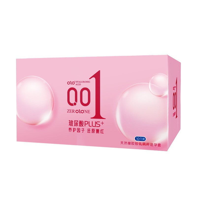 Olo hyaluronic acid plus+ condoms 10 pack