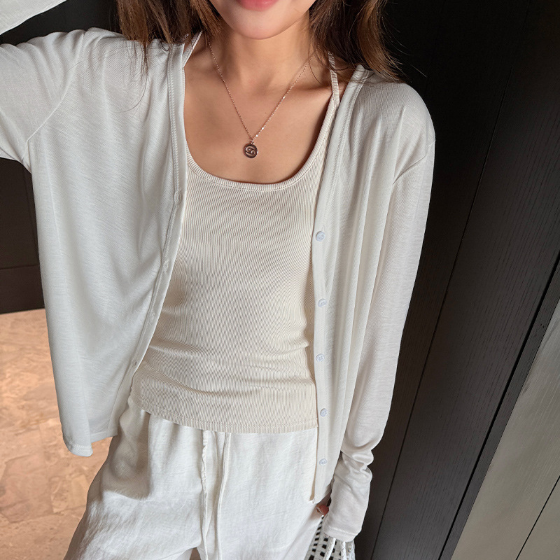 Factory High-End Knitted Cardigan Jacket for Women, Summer 2026 New Style, Lightweight, Breathable, Casual, Versatile, Sun Protection Cover-Up