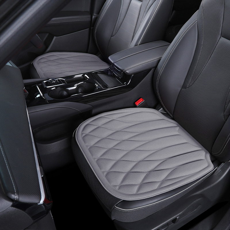 Car seat cushion made of seaweed fiber, breathable and heat-pressed for all seasons, one-piece molded latex, universal non-slip seat cushion three-piece set