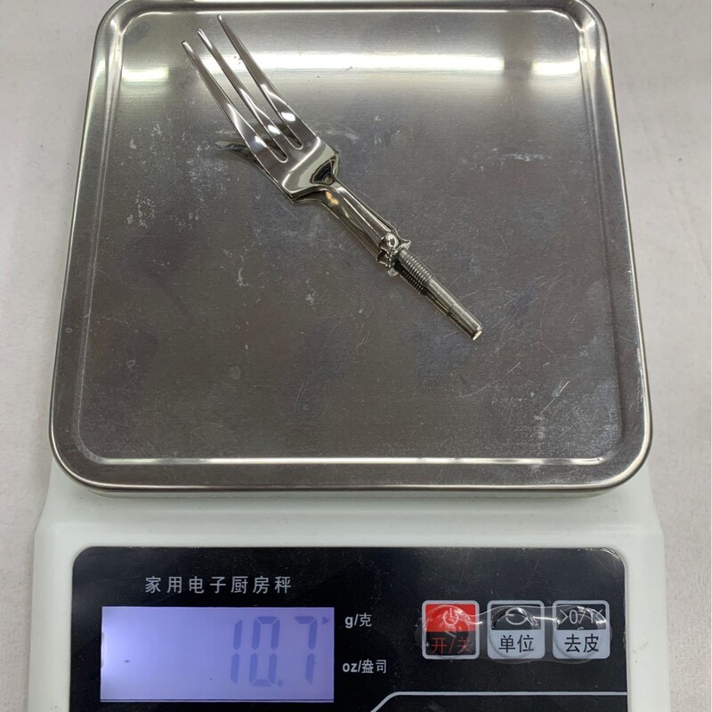 304ステンレスの半製品の西洋の食器の五金の頭の木の柄の陶磁器の柄のナイフのフォークのスプーンの部品の食器の頭のDIYの取っ手|undefined