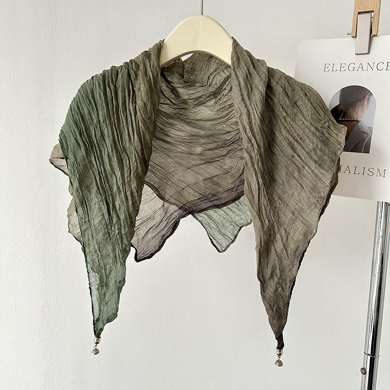 Buckle magnético pliegue bufandas de algodón y lino collar protector de cuello frío otoño y invierno decoración de moda bufandas cuadradas