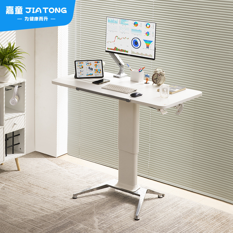 Liftable Workbench Movable Computer Desk Pneumatic Desk Reversible Drawing Desktop Home Study Desk