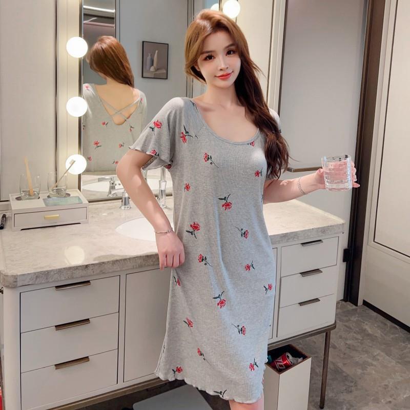 Fábrica directa de verano 2023 pijamas de mujer sexy red viento rojo de tamaño grande suelto lindo dulce ropa doméstica