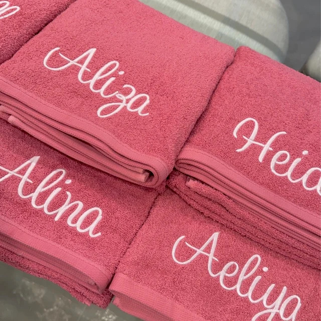 Ins Personalized Embroider Beach Bath Towel Plus Large Towel Embroidered Towel Colorful Striped Towel Embroidered Name Ins Personalized Embroider Beach Bath Towel Plus Large Towel Embroidered Towel Colorful Striped Towel Embroidered Name
