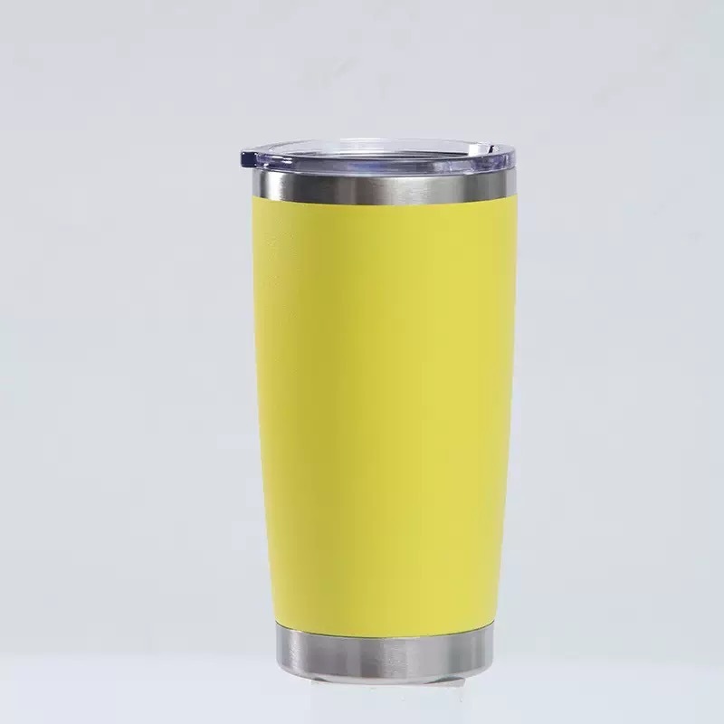 跨境现货20oz汽车杯保温杯304不锈钢冰霸喷塑双层真空车载保冷|undefined