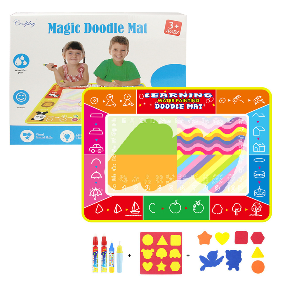 120*90cm儿童水画布大号魔法水画布水写毯宝宝水画毯婴儿启蒙玩具