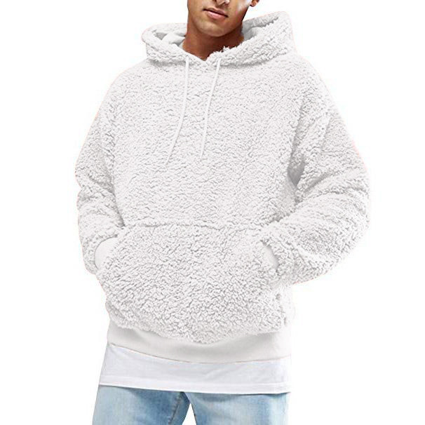 Men's Clothing autumn and winter plush men's hooded sweatshirt_voghion.com