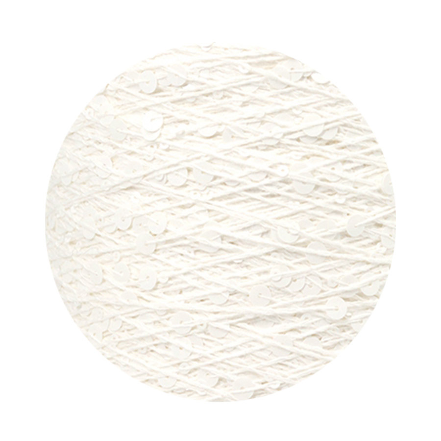 50g algodón lentejuelas hilo 3mm + 6mm peinado tamaño de lujo lentejuelas mano hilo tejer precio al por mayor