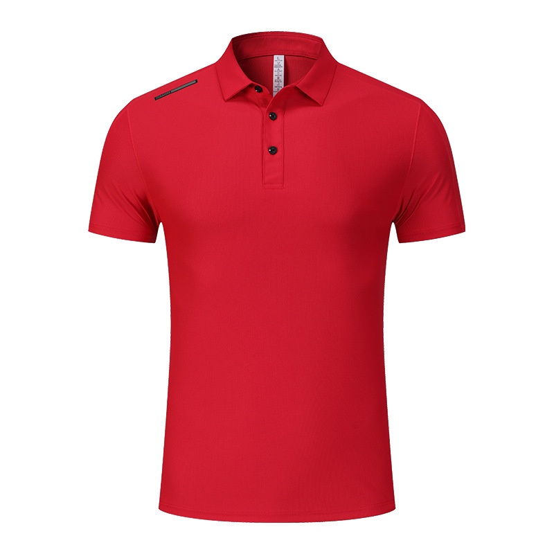 Ropa de hombre de lujo ligero, ropa de trabajo de alta gama, camiseta de solapa, camiseta de polo de secado rápido deportivo de manga corta para hombre, personalización