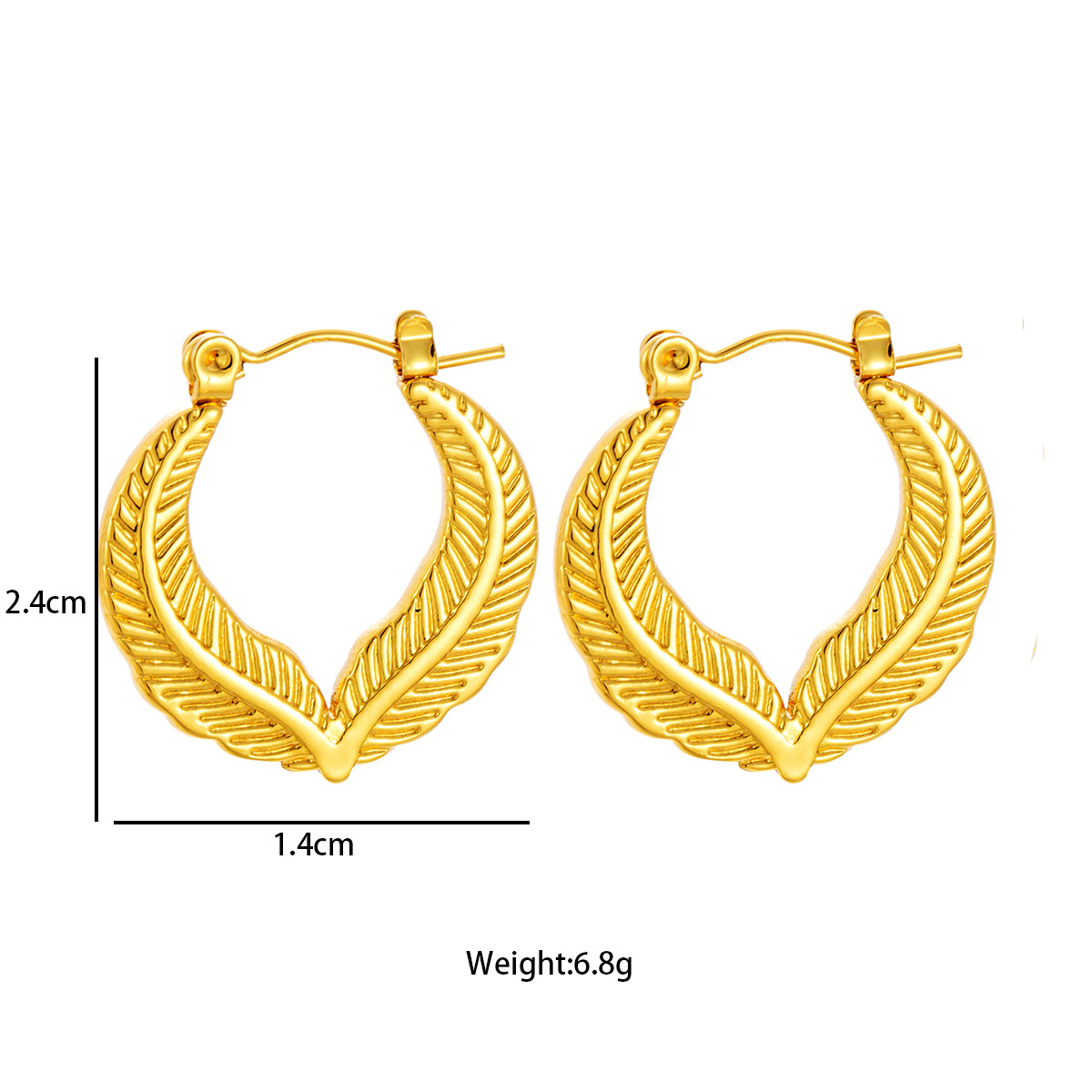 Pendientes de acero inoxidable de estilo INS transfronterizos europeos y americanos, pendientes retorcidas, pendientes de diseño de nicho, pendientes de acero de titanio