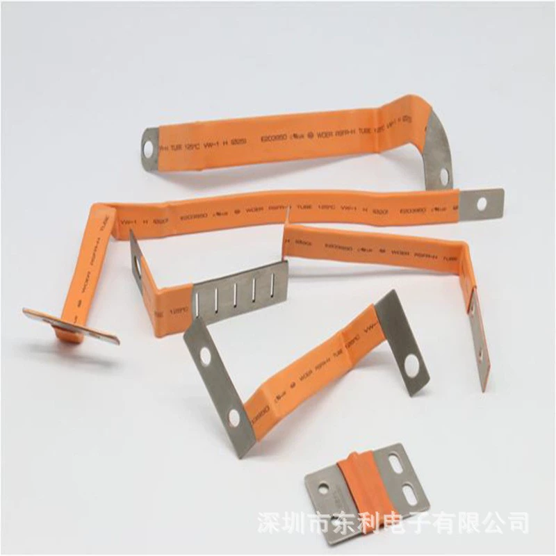 Оранжевая термоусадочная трубка новая энергия медный слит термоусадочная трубка VO класса новой энергии автомобиля с мягким соединением термоусадочная трубка