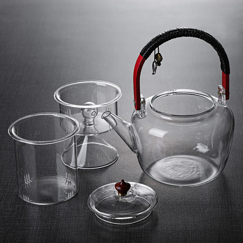 Cooking tea around the stove, glass lifting kettle, thickened steaming tea kettle, electric ceramic stove kettle, household kettle, tea kettle