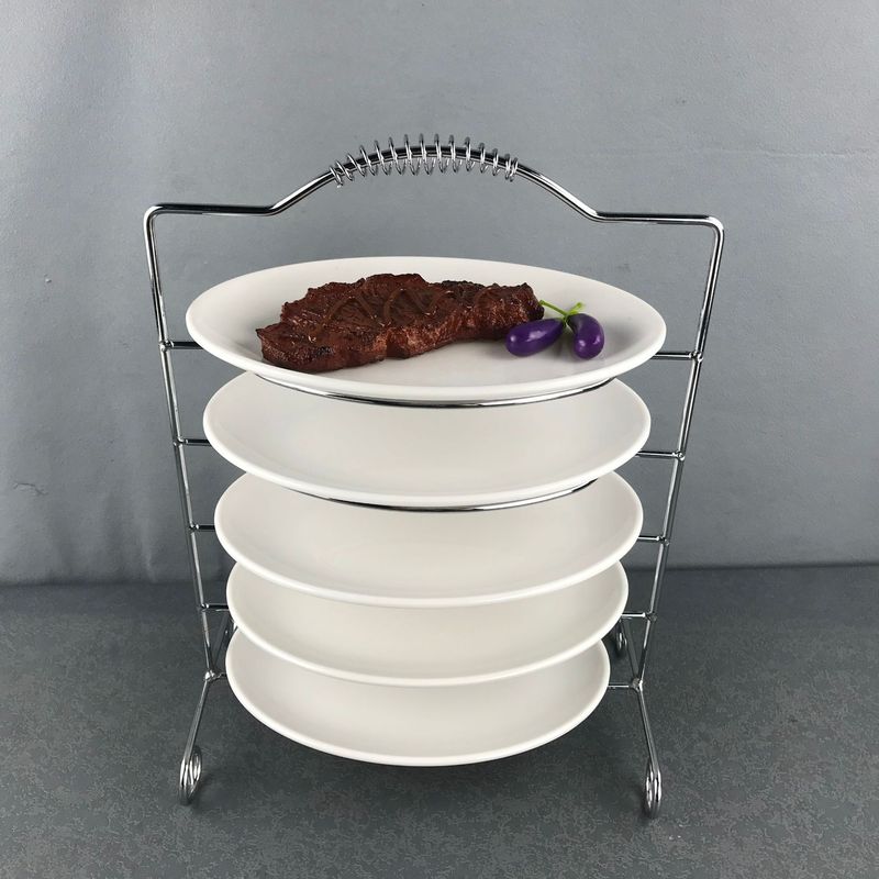 Chaobaozhengチキンポットオーバル9inch多層ディッシュラック、魚プレート、黒魚フィレラック、バスカラー魚釣り板ラック、鍋料理用冷菜ラック|undefined