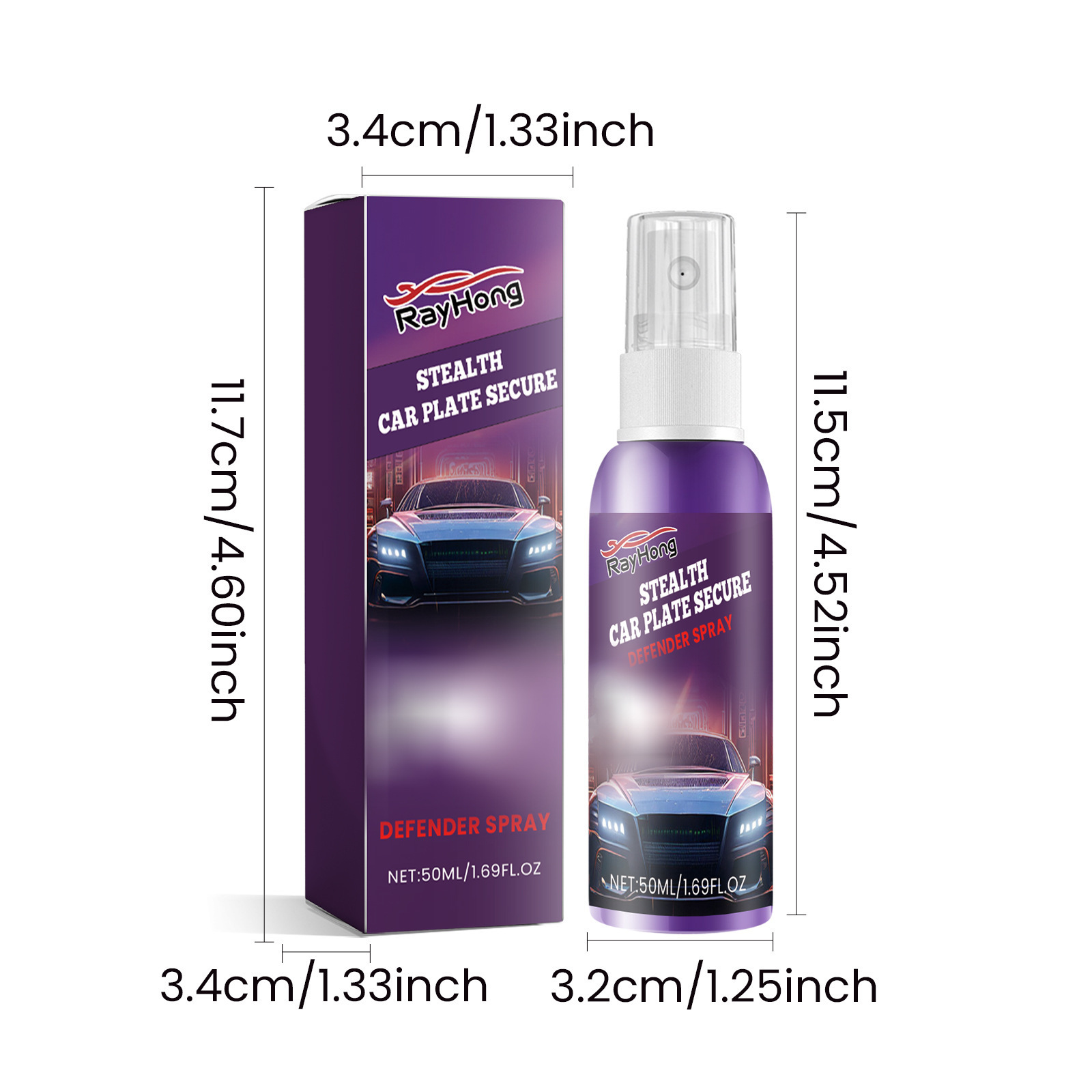 Rayhong Car Coating Spray, Long-Lasting Coating Spray for Daily Car Use, Car Protection and Care Spray