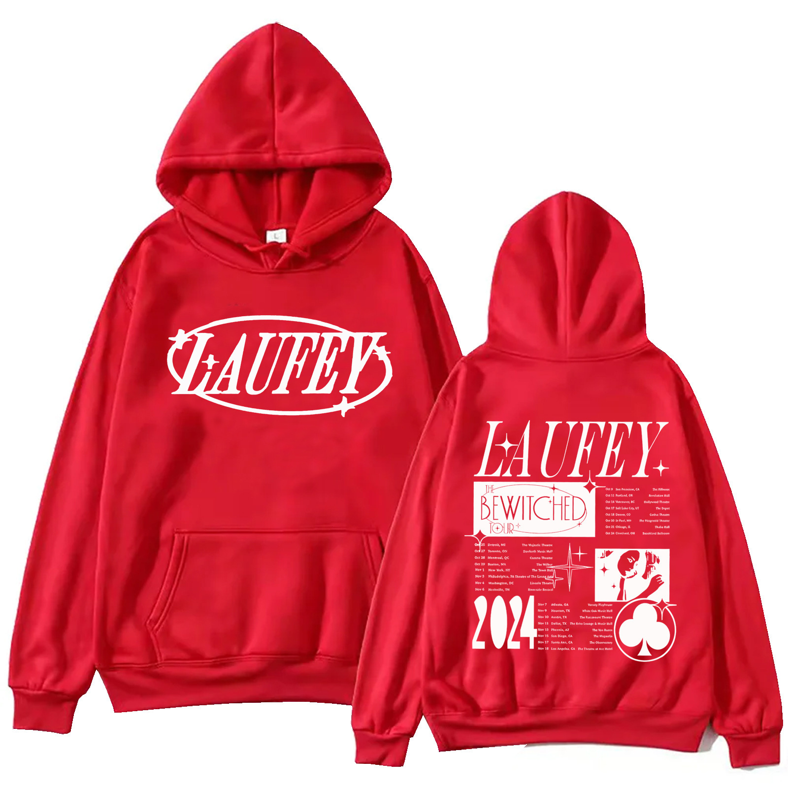 Laufey Tour 2024 Hoodie Harajuku Hip Hop Pullover Top Man