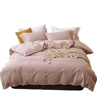 Wholesale Four-Piece Set 100 Thick Brushed Quilt Cover Three-Piece Bedding Set Bed Sheetss Winter Fitted Bed Sheetss Simple 4