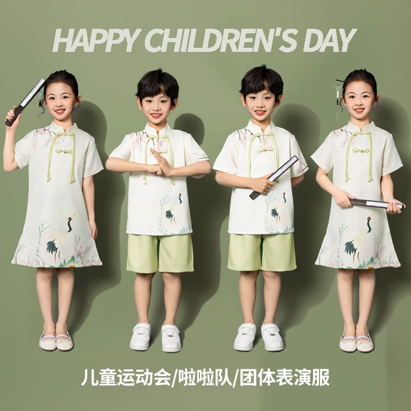 Детский костюм для выступления Люи Черлидинг Девушки для учащихся начальной и средней школы Черлидинг Игр Детский сад Платье