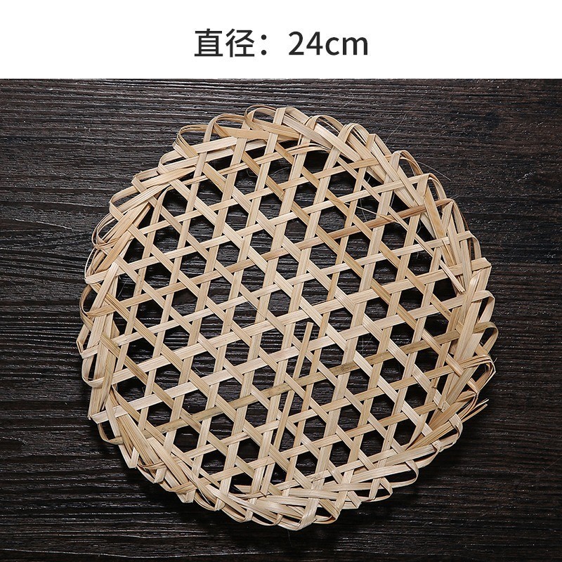 竹達網煮魚竹子竹編み竹網マット防粘砂鍋底網六角竹片防糊底|undefined