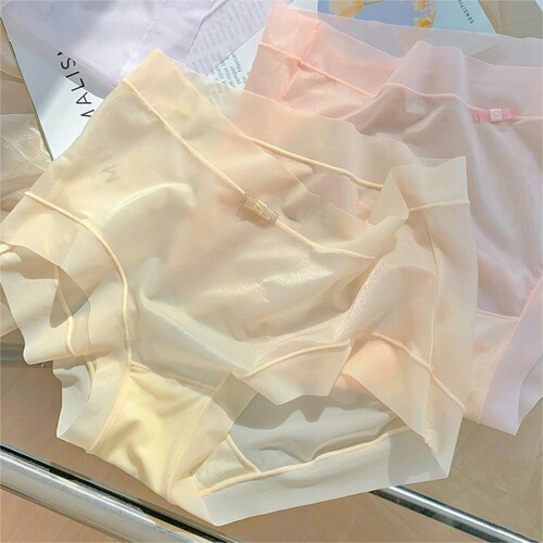 Japanese pure desire cooling mask underwear for women, comfortable, breathable, traceless, skin-friendly, ice silk, new girls' triangle underwear