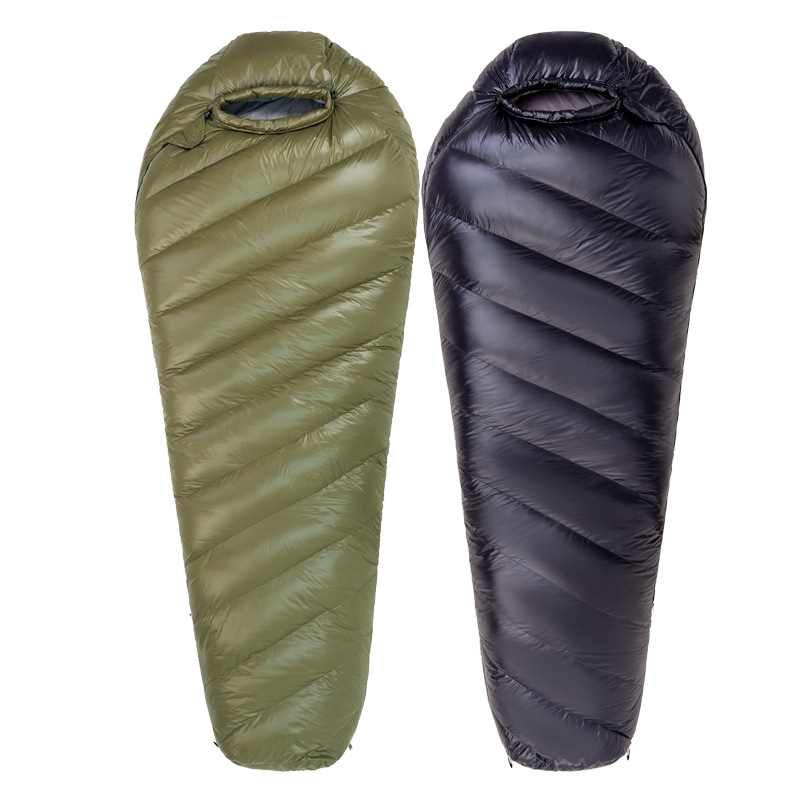 Carcasa de saco de dormir autoinflable, semiterminada, estilo sobre, para una o dos personas, tipo momia. image 13