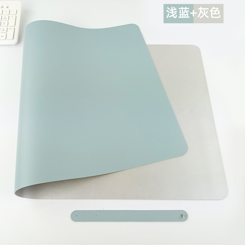 Alfombrilla de ratón de cuero de doble cara almohadilla de escritura de computadora de escritorio de la Oficina Creativa de gran tamaño almohadilla de ratón impermeable de cuero de la PU al por mayor