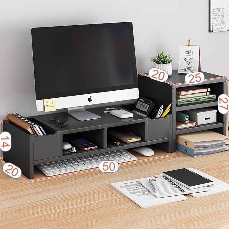 Soporte de la computadora soporte del monitor pad base escritorio almacenamiento estante Escritorio