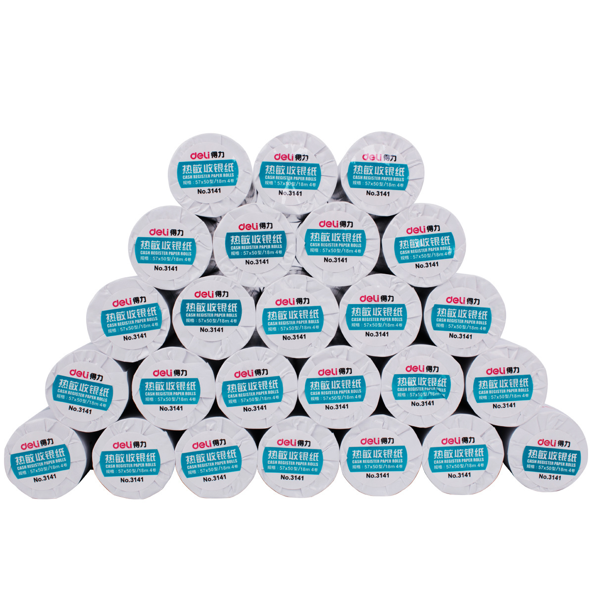Deli 3141 3143 3144 caja registradora térmica papel de impresión de supermercado recibo papel térmico
